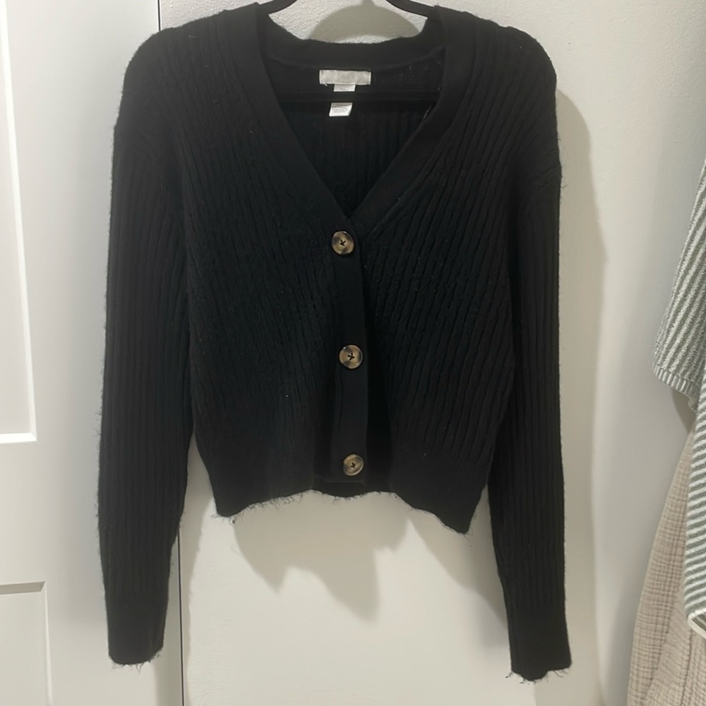 Ribbed cardigan